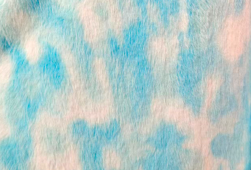 Ткань из искусственной норки цвета радуги, 500GSM, европейская норка Ткань из искусственной норки цвета радуги, 500GSM, европейская норка